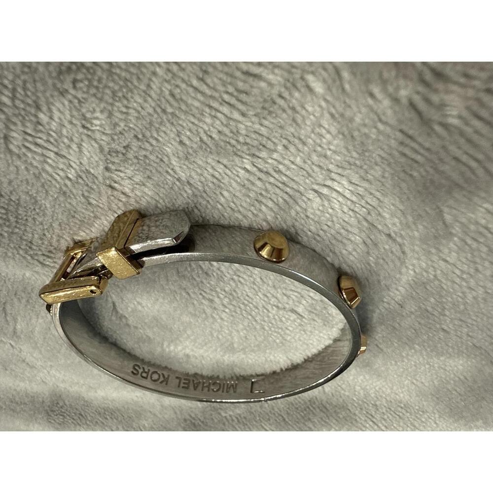 Michael Kors Two-Tone Metal Studded Bangle Bracelet
